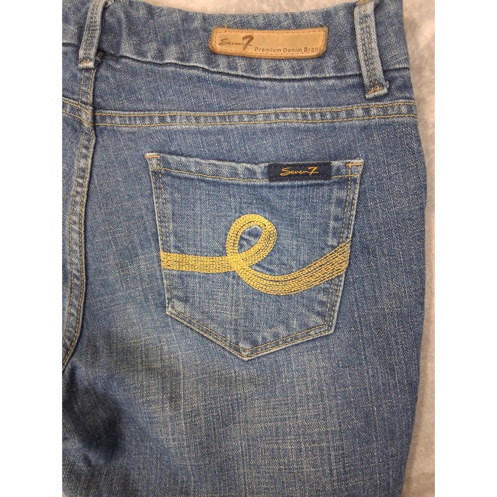 Seven7 Womens Sz 8 31x31.5 Bootcut Bootleg Mid Rise Western Rodeo Cowgirl Jeans